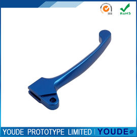 Quick Turn Aluminum Rapid Prototyping Handle Of Motorbike With Blue Anodizing